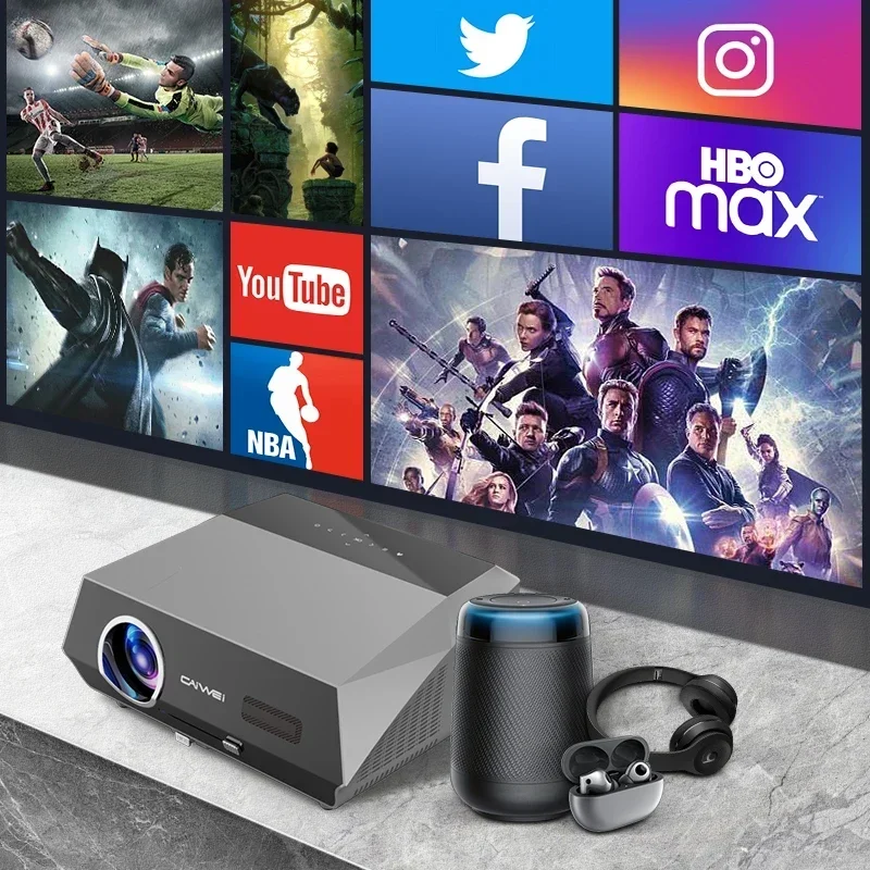 Hotfor 2024 Новые продукты Дневные фары на проекторах Smart TV HD 4K 1080P Проектор для