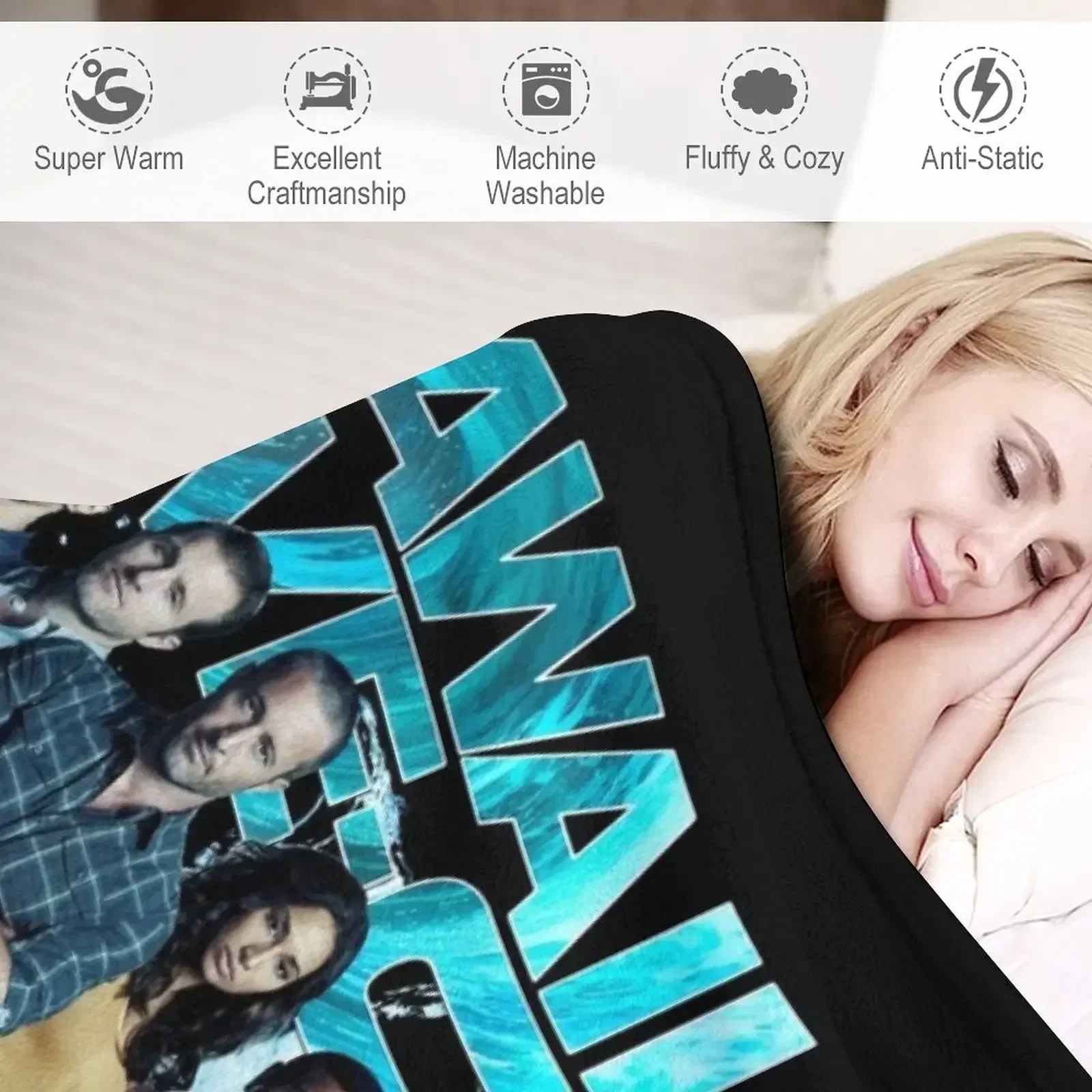 Одеяло Hawaii Five 0 литое с подписью 10 Эпизод 240 Retros красивые теплые зимние детские