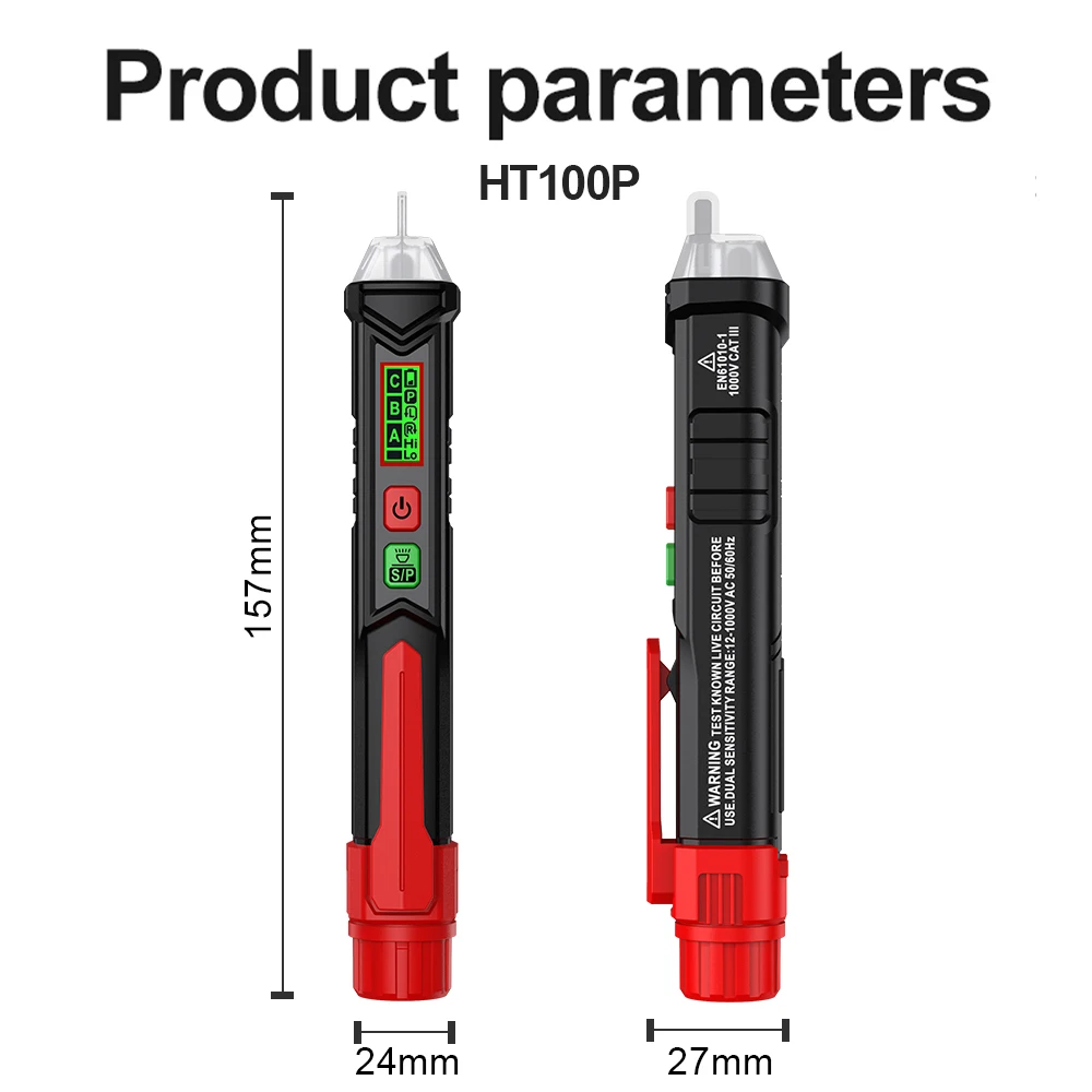 Бесконтактный тестер напряжения HT100 высокочувствительный электрический датчик