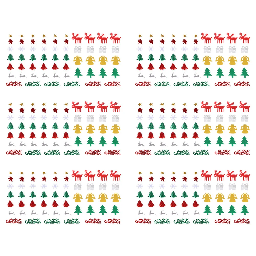 

Christmas Xmas Sequins Decor Merry Table Ornamentsembossed Snowflake Decoration Party