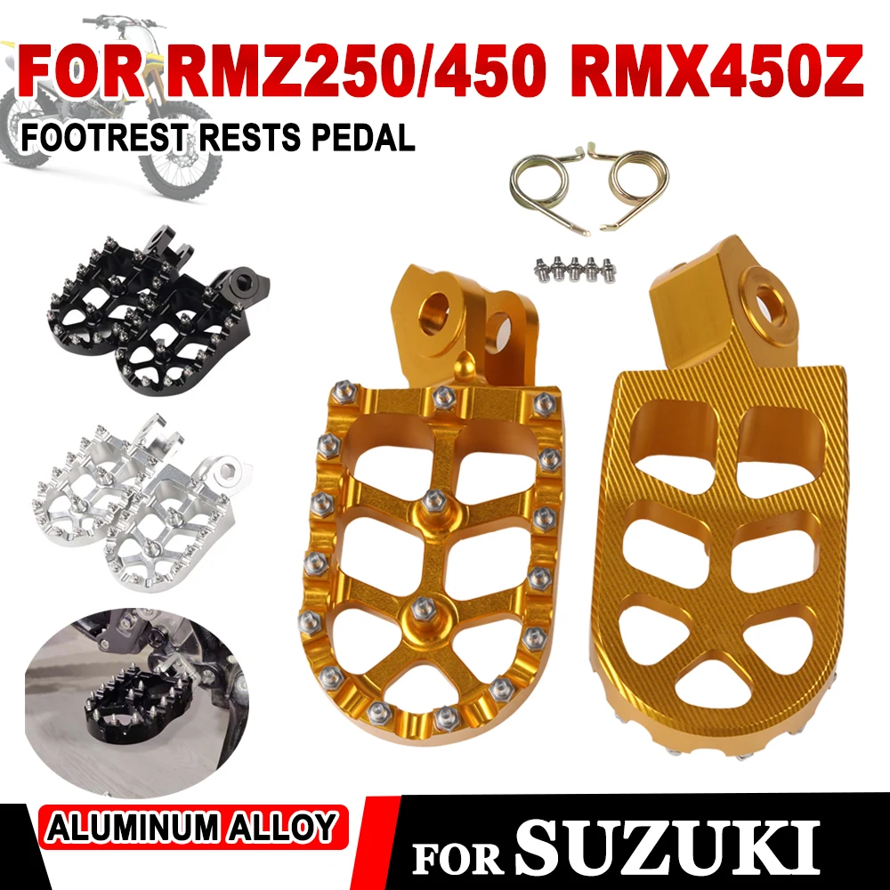 

Footrest For Suzuki RMZ250 RMZ450 RMX450Z RM-Z250 RM-Z450 RM-Z RMZ 250 450 RMX 450Z Accessories Footpeg Foot Pegs Rests Pedal