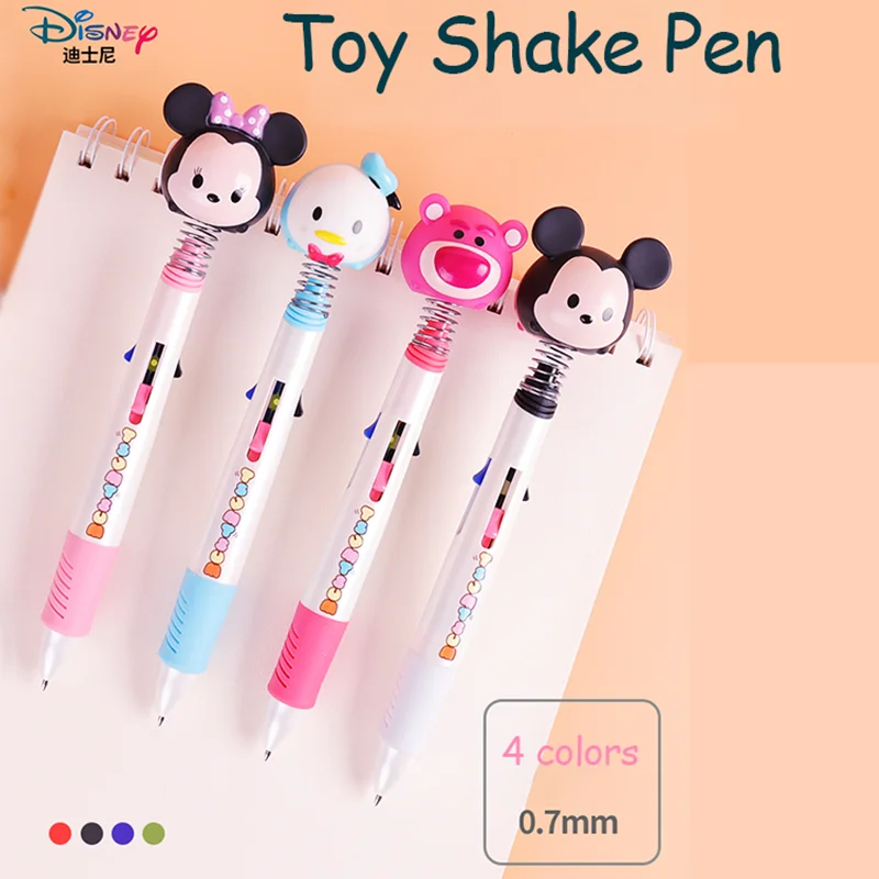 

Мультицветная шариковая ручка Disney, масляная ручка, 4 цвета, милые творческие заметки