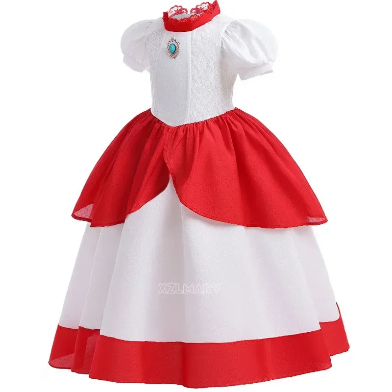 Персиковый костюм принцессы для девочек карнавальный выступлений персиковая