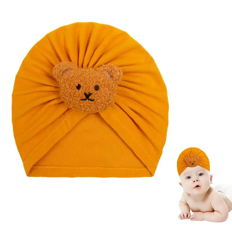 

Детская повязка на голову, тюрбан для маленьких девочек, повязки на голову, тюрбан, шапки с маленьким медведем, шапки для маленьких девочек и мальчиков, повязка на голову, сохраняющий тепло, реквизит для фото