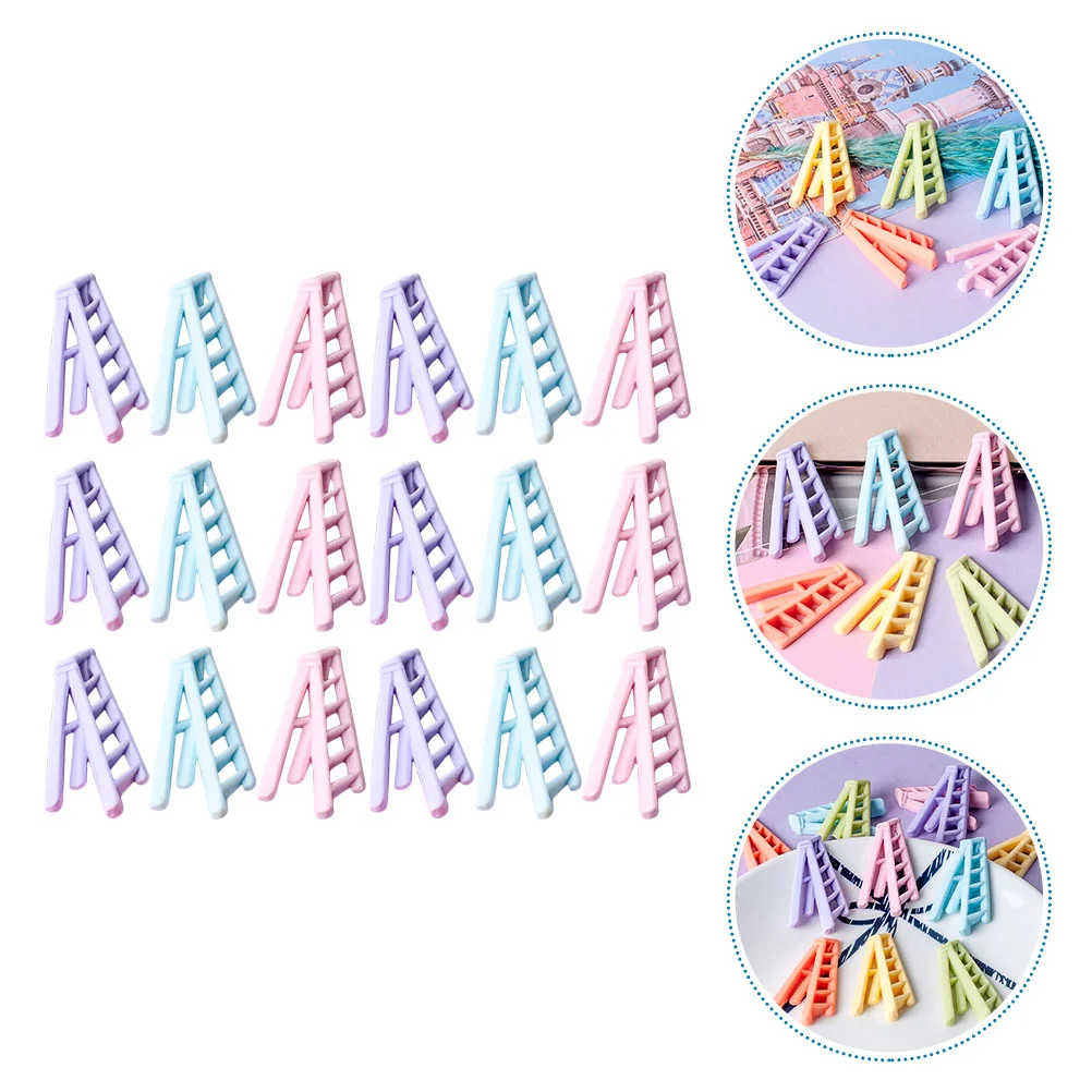 

30Pcs Children Simulation Colorful Ladder Accessories Girl DIY Headdress Materials