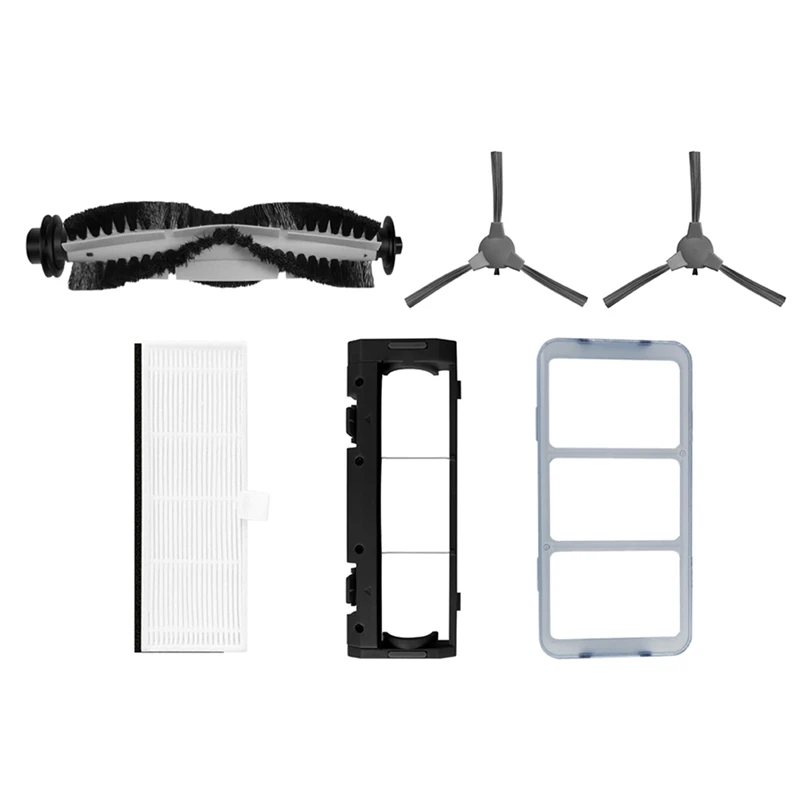 

6Pcs Main Side Brush Filter Replacement Accessories for Coredy R3500 R3500S R550 R650 R600 R700 Robotic Vacuum Cleaner