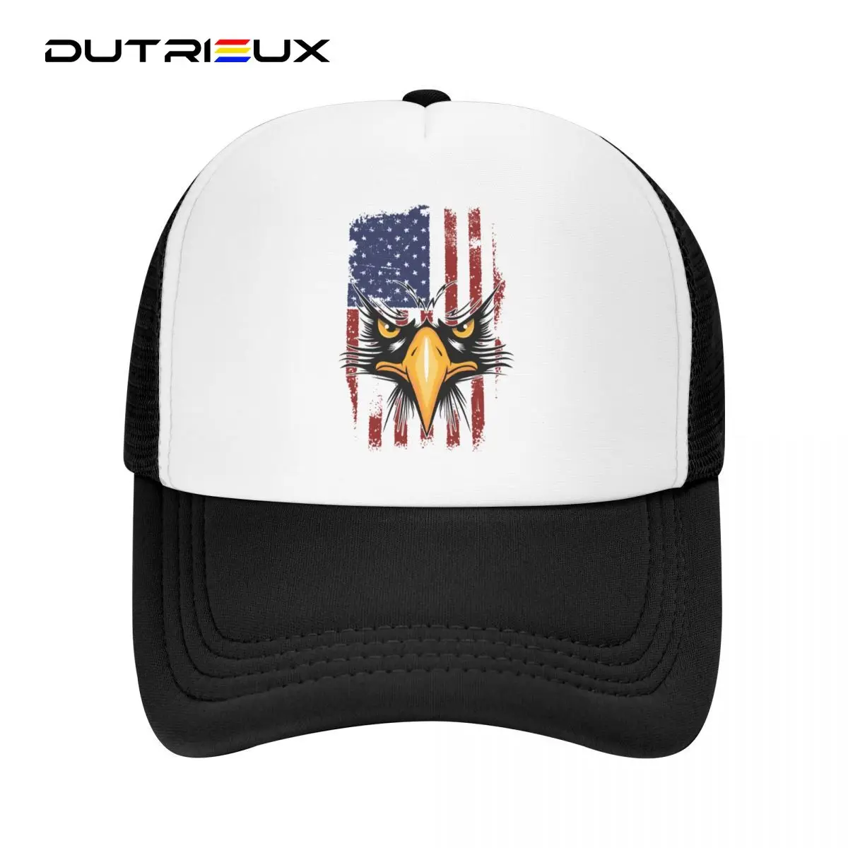 

Кепка dutrious в стиле панк унисекс с американским флагом орла, Кепка-тракер для взрослых, США, патриотическая регулируемая бейсболка для женщин и мужчин, бейсболки в стиле хип-хоп
