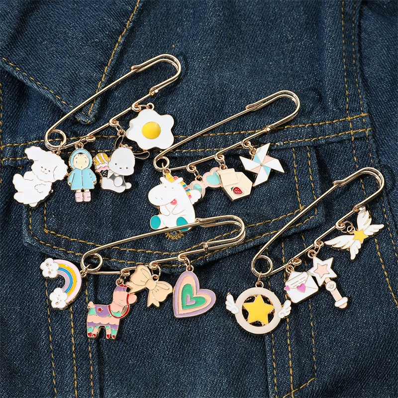 

Sanrio Pochacco Unicorn Anime Enamel Pins Badge Backpacks Lapel Pin Jeans Clothes Accessories Cartoon Jewelry Gift for Friend