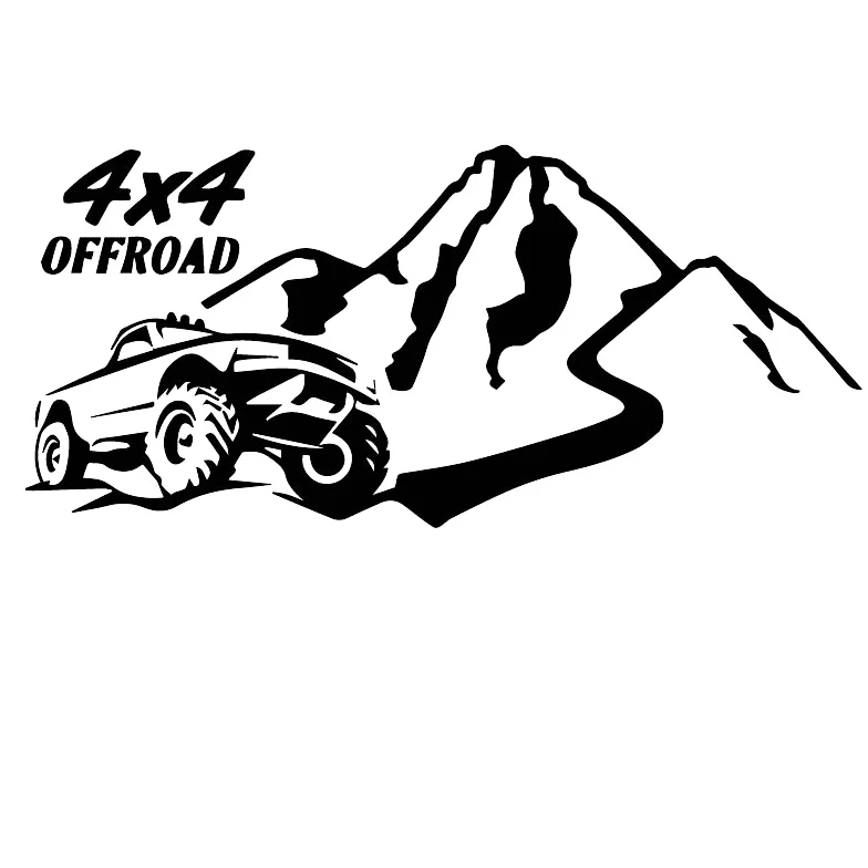 

4*4 аксессуары для внедорожника Храброе и красивое внедорожное транспортное средство Водонепроницаемая наклейка индивидуальная виниловая ...