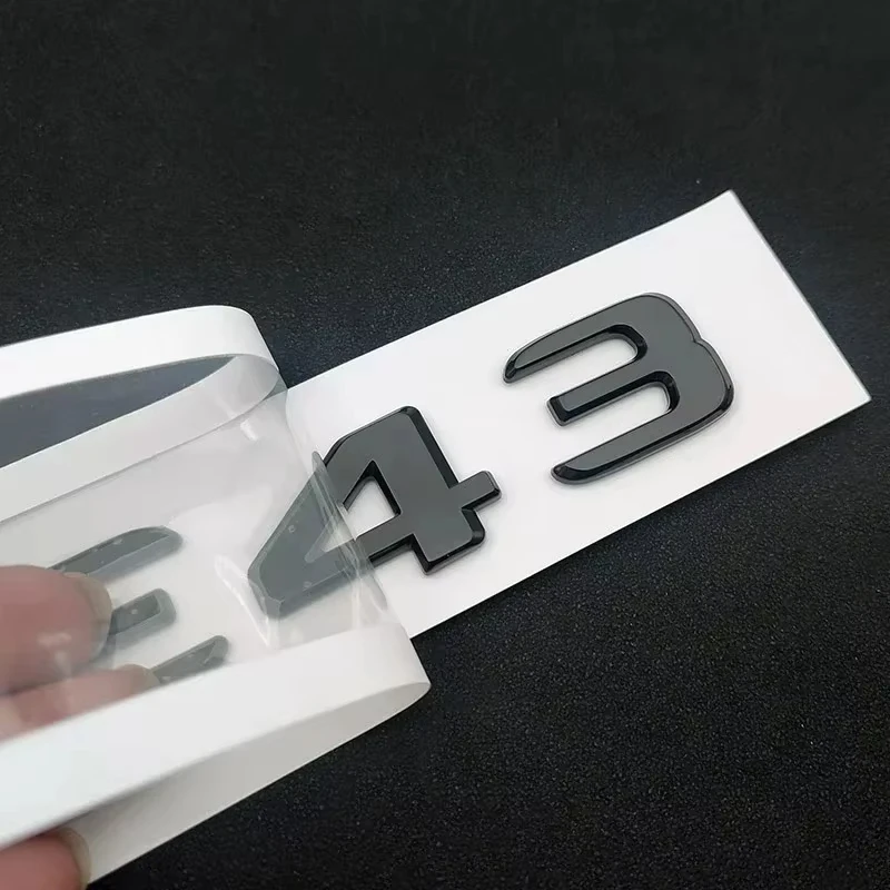 3D значок на багажник автомобиля из АБС-пластика логотип буквы E 43 BITURBO 4matic эмблема