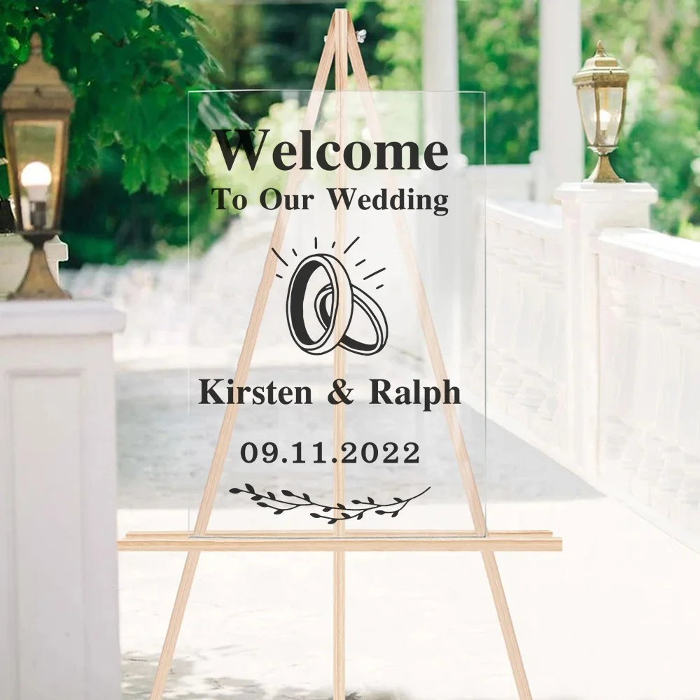 1 шт. настенная наклейка с кольцом любви и именем на заказ