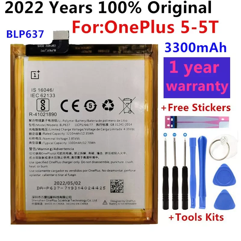 

100% Original Replacement Battery For Oneplus one 1+ For OnePlus 1 2 3 1+3 One Plus 3 3T 5 5T 6 6T 7 7T 8 Pro 7 Plus Batteries