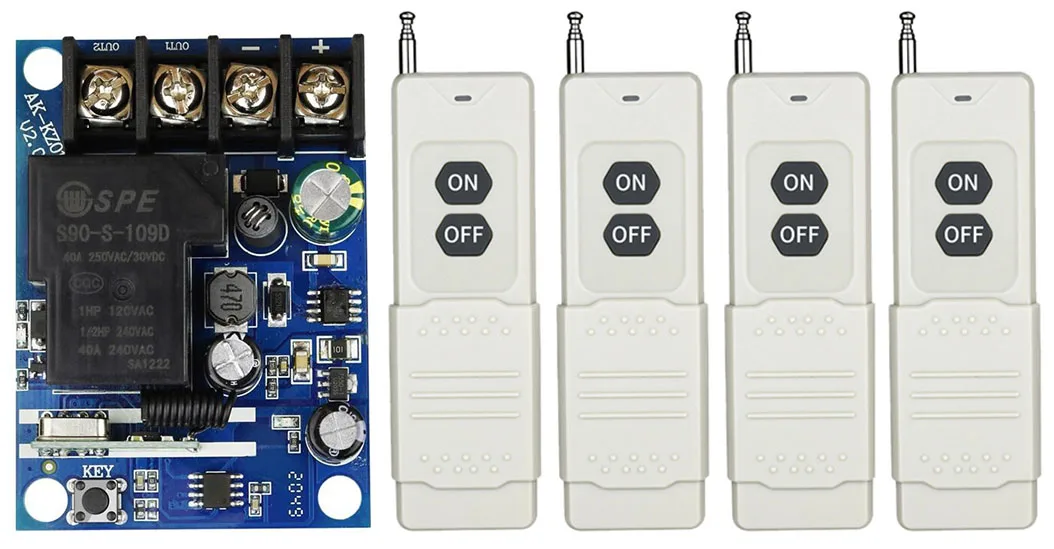 Универсальный беспроводной переключатель дистанционного управления 433 МГц 12 В