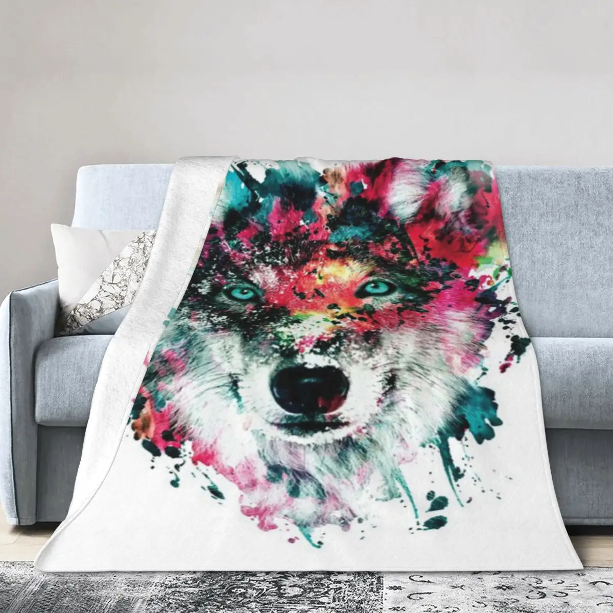 Ультрамягкое одеяло из микрофлиса Wolf II