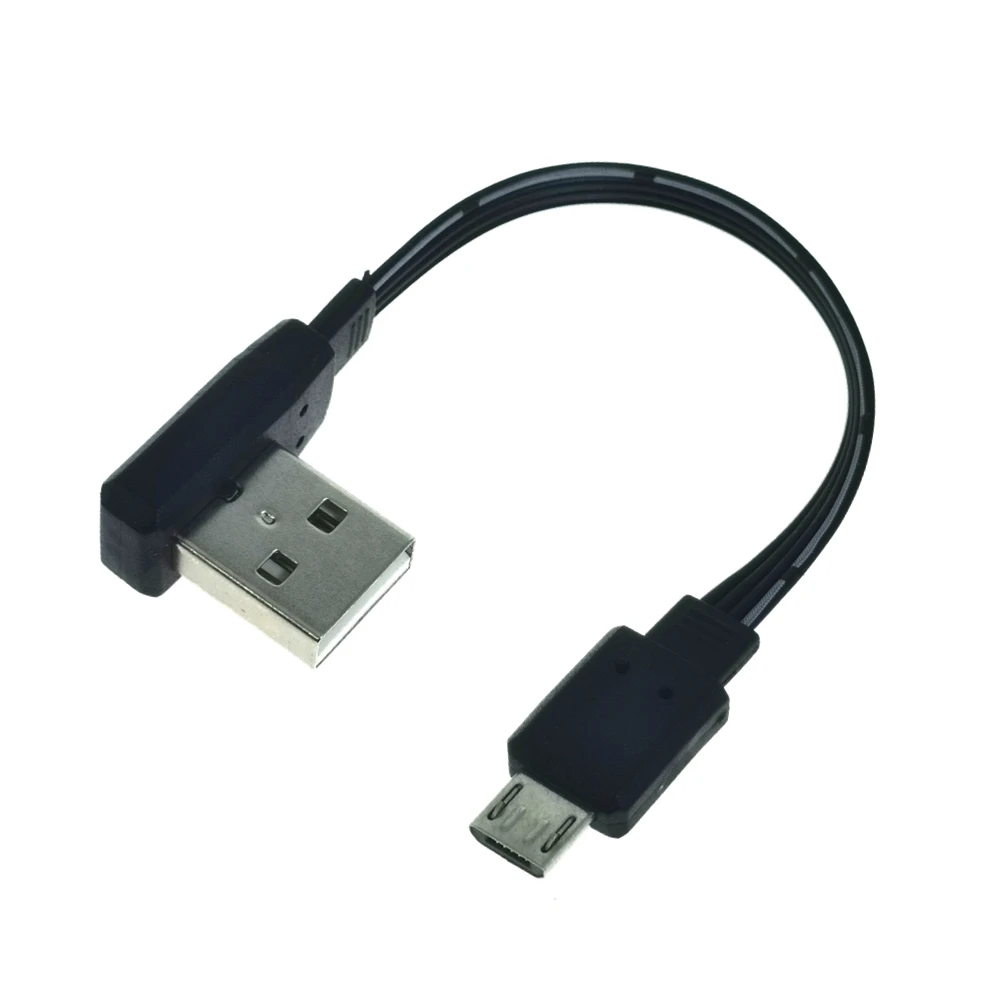 Двойной Угол 0,1 м 0,2 М Micro USB кабель удлинитель USB один стиль штекер до V8 вверх/вниз/LE/RI 9eft0 градусов мягкая зарядка DataCord