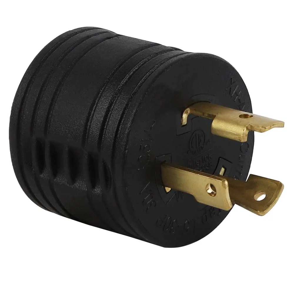 Rv Plug Adapter 30a 3-prong Adapter L5-30p Male To Tt-30r 30