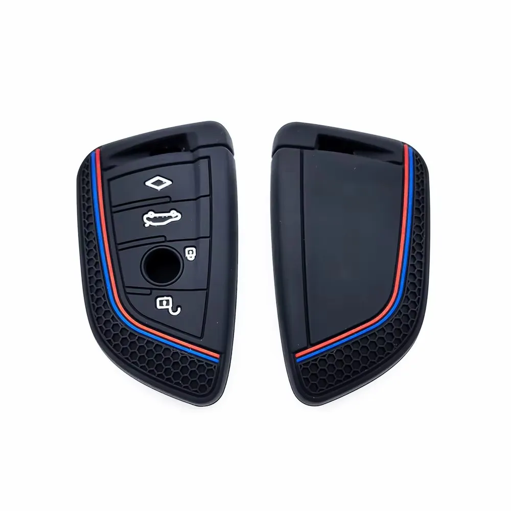

4-кнопочный силиконовый чехол для дистанционного ключа автомобиля, чехол для BMW X1 X3 X5 X6 X7 1 3 5 6 7 серии G20 G30 G11 F15 F16 G01 G02 F48