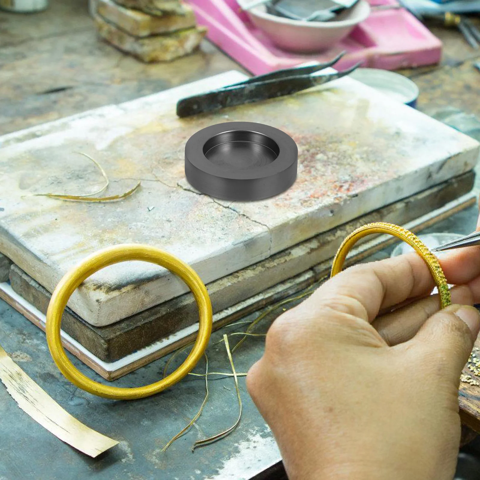 Графитовые дисковые слитки для литья серебряных монет металлические формы