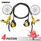 TANKE MTB 4 поршневые гидравлические дисковые Тормозные колодки для велосипеда из смолы суппорты для масла детали для горного велосипеда 160 мм ротор tb-600 тормоза