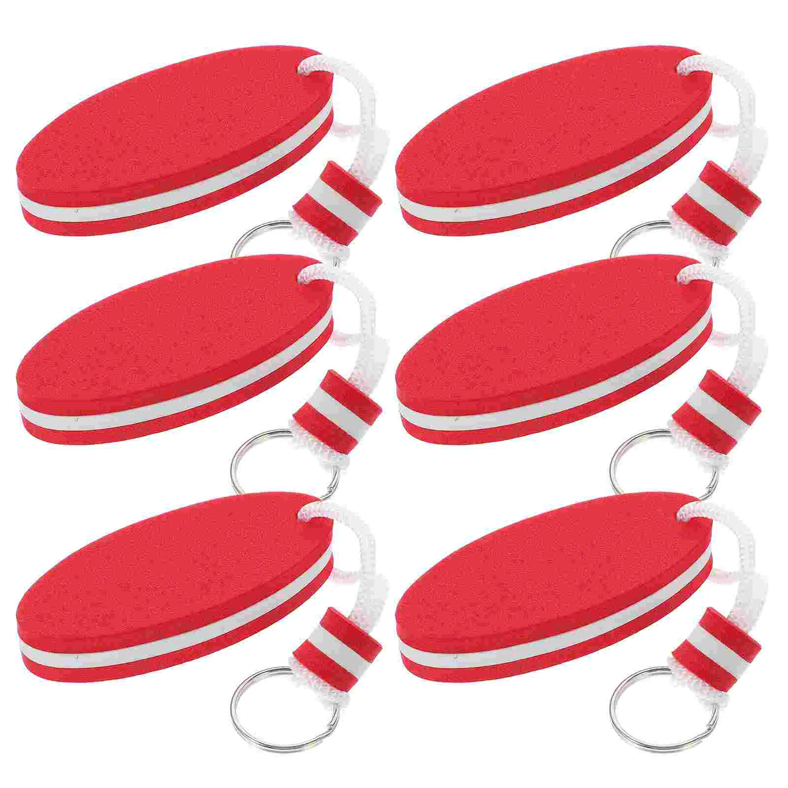 

6Pcs Floating Key Rings Hanging Decors EVA Key Chains Floating Keychains Hanging Kayaking Keychains