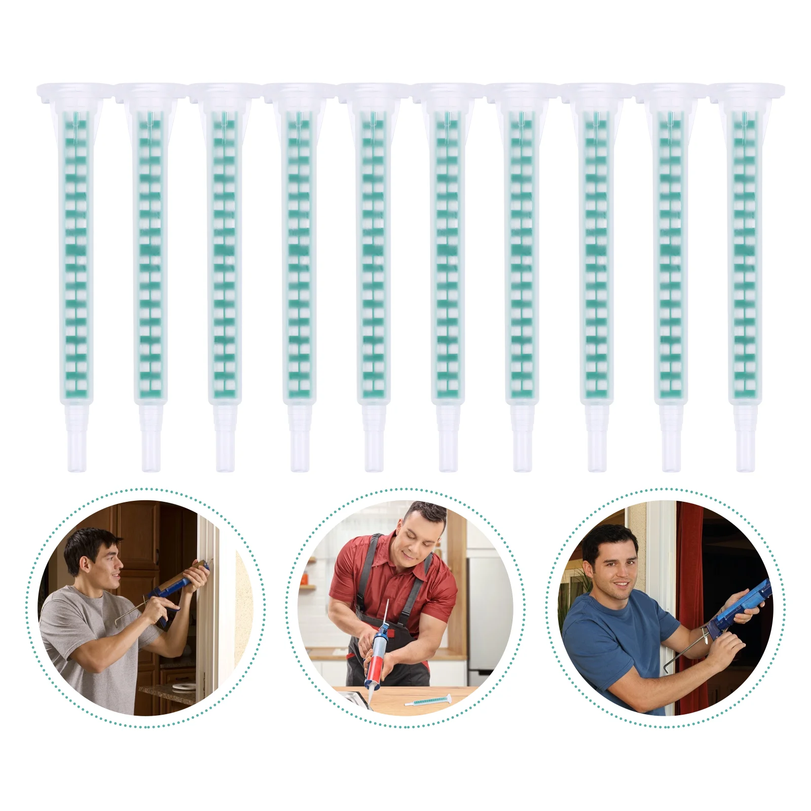 

50 шт., пластиковые трубки для смесительного шланга, 8, 5 х2, 6 см