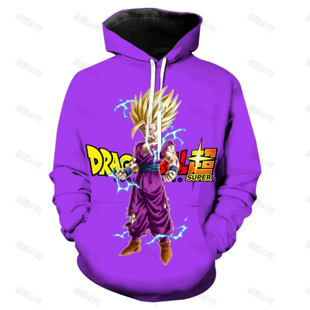 Men's Hoodie Sweatshirt Streetwear High Street Hood Essentials Dragon Ball Z Hoodie Hoodies Man Goku Hip Hop Anime Hoody Party