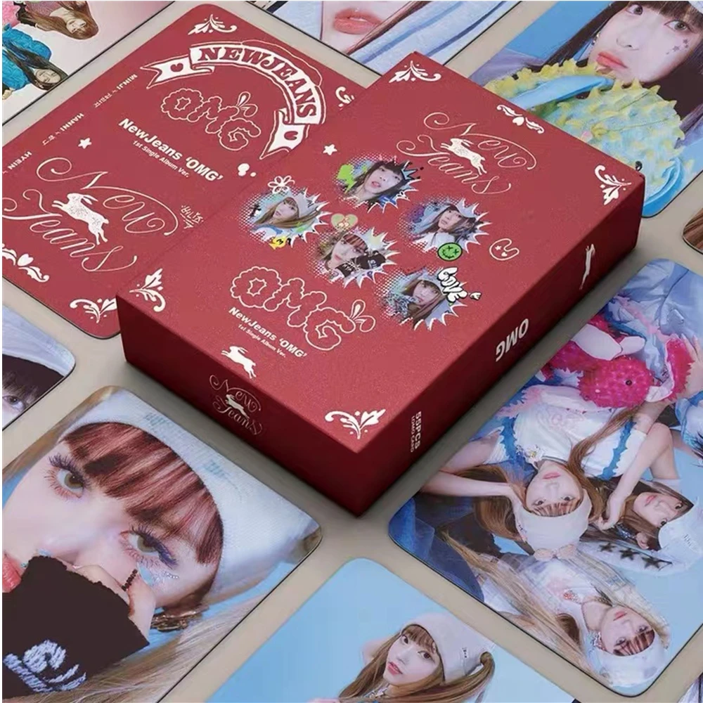 

Новый альбом OMG Lomo Card HYEIN HAERIN Kpop Group Newjeans, альбом высокого качества, фотокарточка, почтовая открытка, подарок для поклонников коллекции, 55 шт./набор