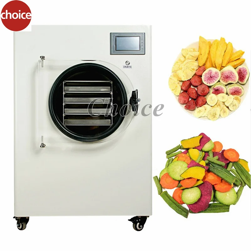 6/8Kg Small Household Home Use Freeze Dryer Machine For Food Mini Vacuum Lyophilizer With Compressor Vacuum Pump For Sale