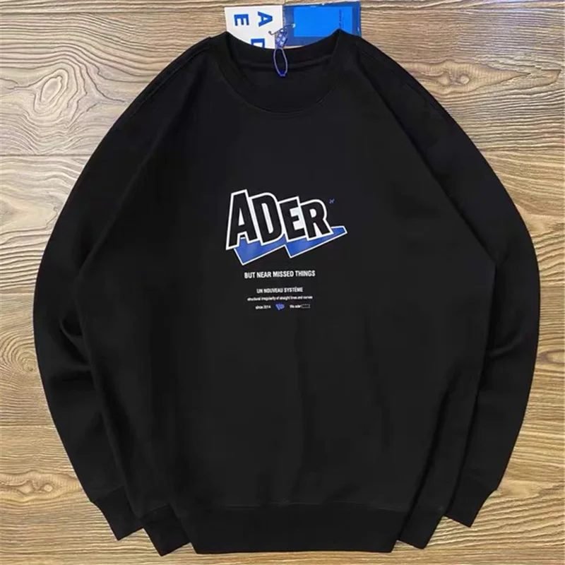 

Ader Error 2022ss Autumn Winter New Large Letter Print Men's And Women's Thickened Crew Neck Pullover