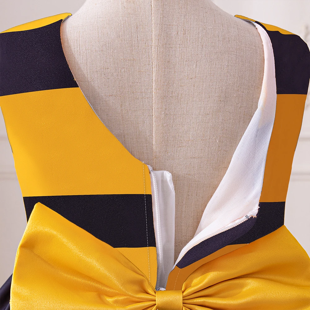 Платье с изображением пчелы желтый костюм Bumble одежда для малышей платье Kid Couture