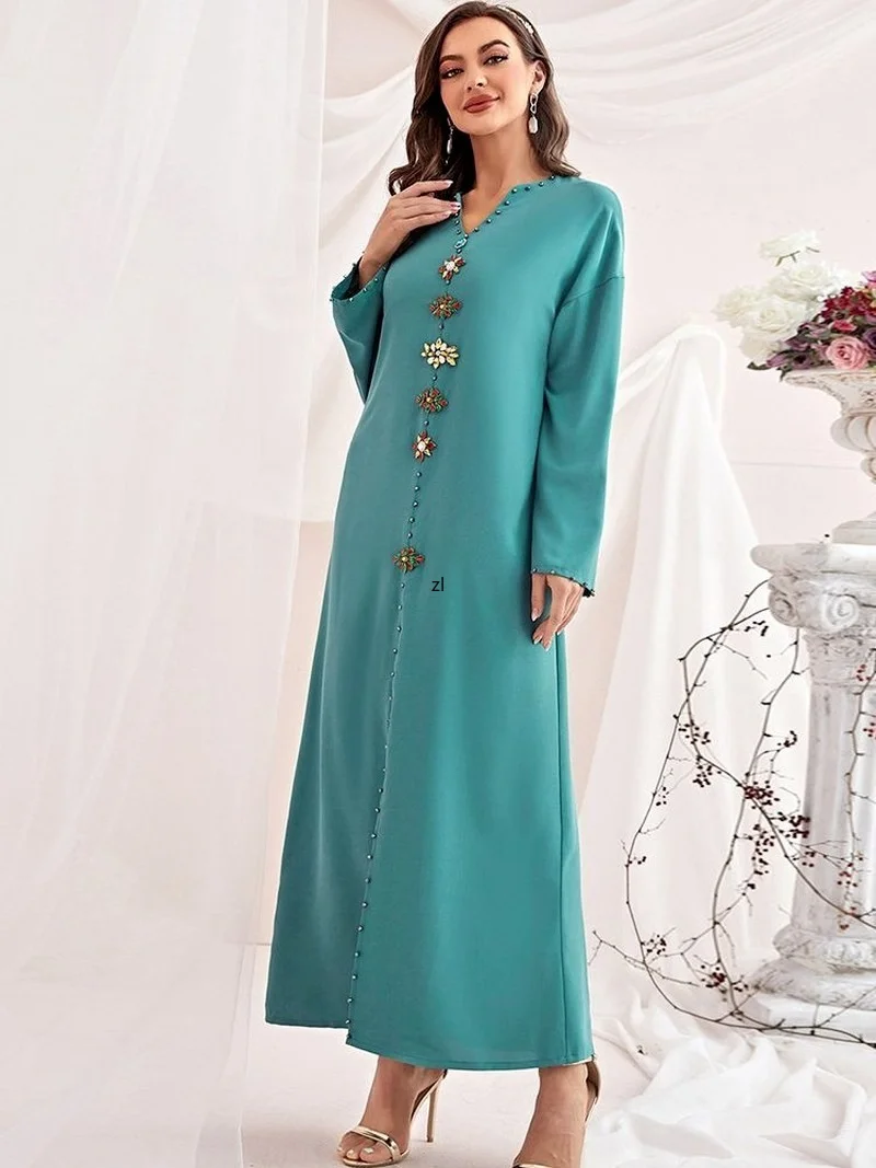 Ramadan Eid Mubarak Abaya Dubai Arabic Turkey Islam Muslim Long Dress Kaftans Abayas For Women Niqab Robe Longue Djellaba Femme