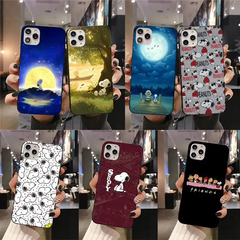 

Cartoon Dog S-Snoopy Phone Case For iphone 13 12 11 Pro Mini XS Max 8 7 Plus X SE 2020 XR cover