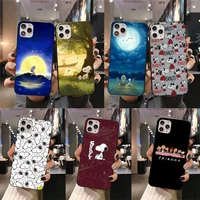 cartoon dog s snoopy phone case for iphone 13 12 11 pro mini xs max 8 7 plus x se 2020 xr cover