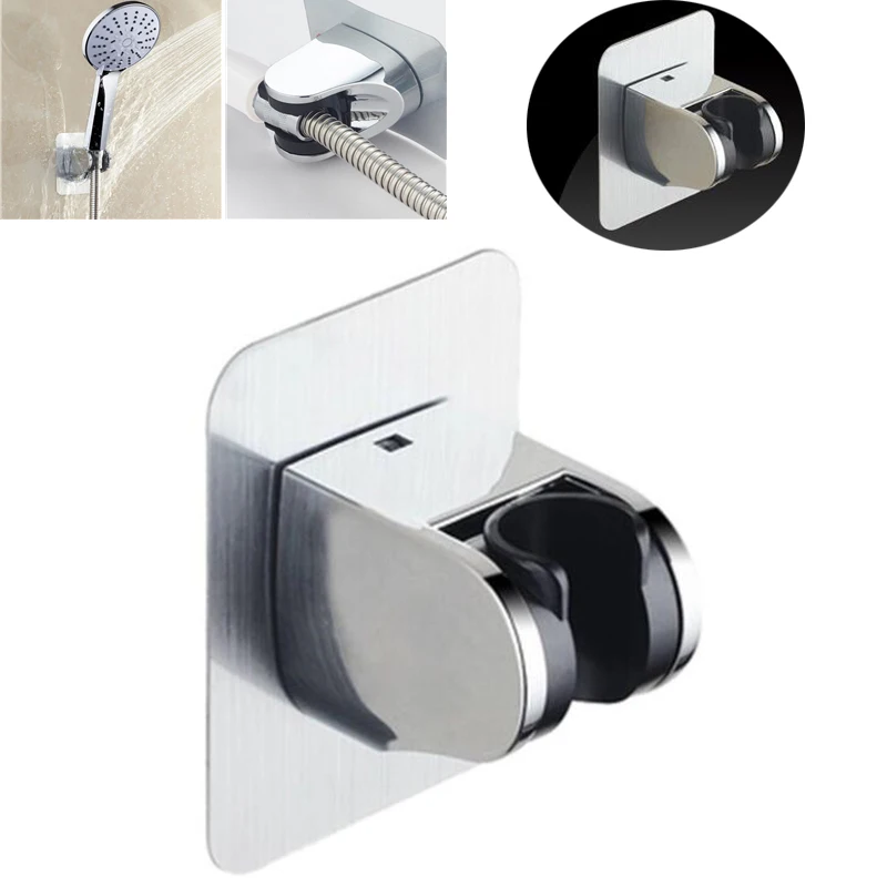 

Adjustable Self-Adhesive Handheld Plactis Polished Showerhead Holder Wall Mounted Bathroom Shower Holder Bracket High Quality