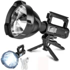 Суперъяркий поисковый фсветильник рь, тактический перезаряжаемый карманный точечный фонарь, светодиодный фонарь, фонасветильник со штативом и USB-выходом, светильник онарь