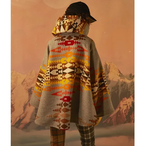 Женское твидовое пальто с длинным рукавом и капюшоном, весна-лето 2024