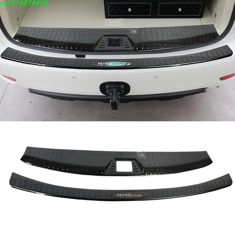

High Quality Stainless Steel Rear Windowsill Panel,rear Bumper Protector Sill For Nissan Patrol Y62 2012-2019 ,Car-Styling