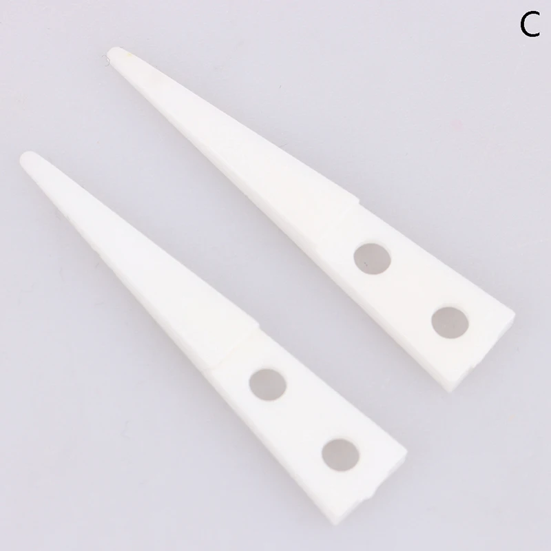 

Промышленные изолированные антистатические керамические пинцеты с прямым изогнутым кончиком, электронные промышленные керамические пинцеты, 2 шт.