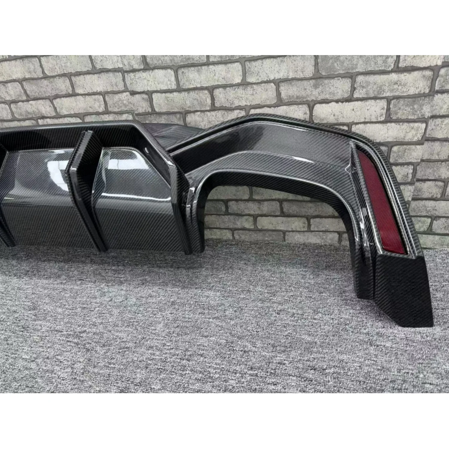 Автомобильный сепаратор заднего бампера для Audi C8 RS6 ABT диффузор из углеродного