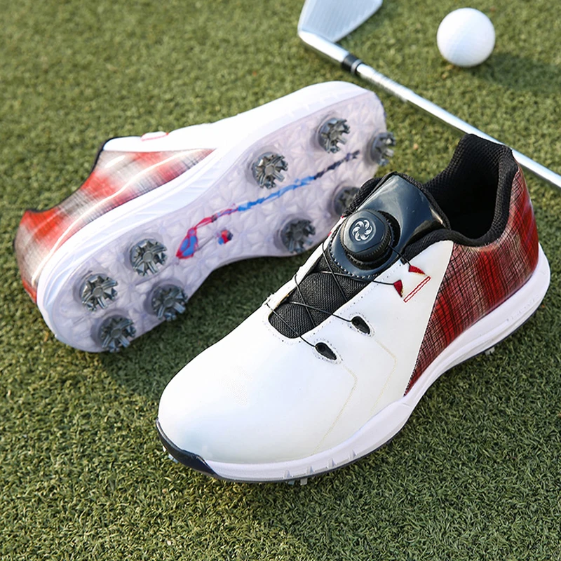 

Professional Golf Shoes Men Spikes Golf Sneakers Outdoor Comfortable Walking Shoes for Golfers Anti Slip Walking Sneakers