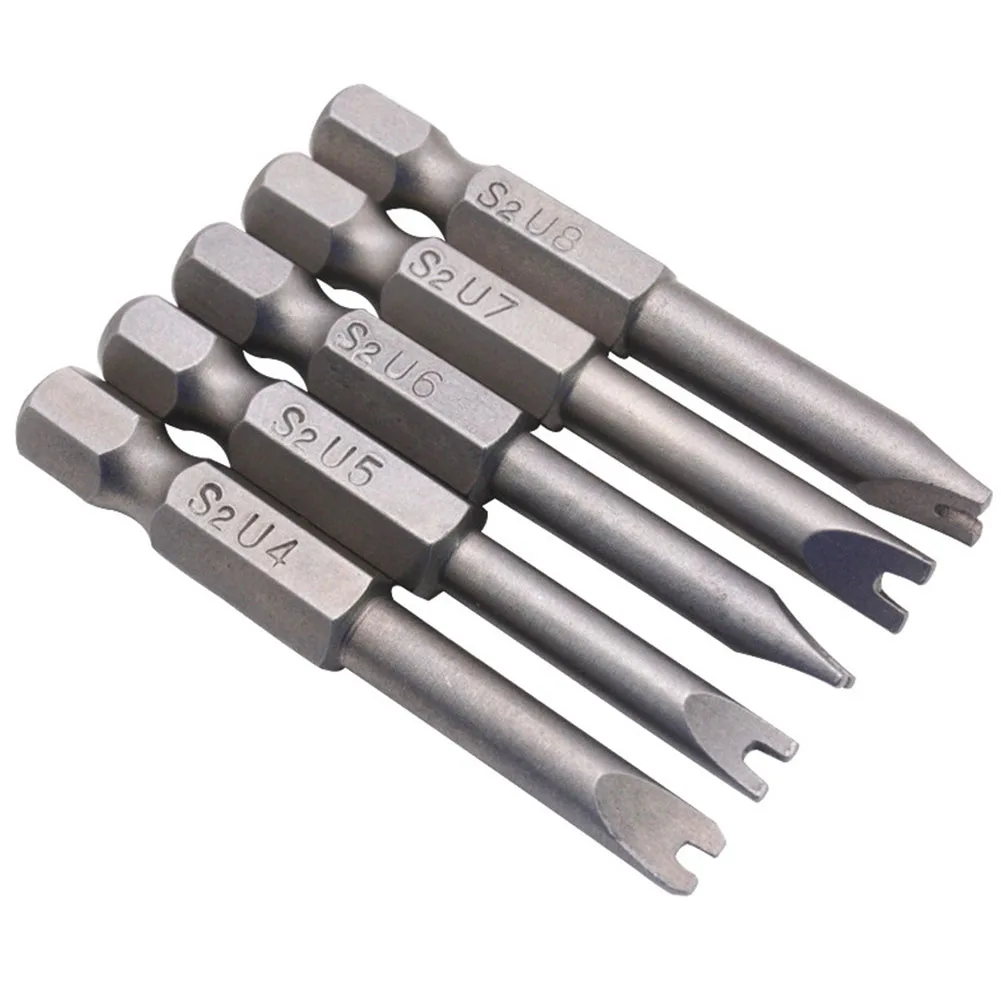 

Tamper Proof Durable Portable Drill Bit Hex Drivers U Shaped Screwdriver Alloy Steel 5pcs