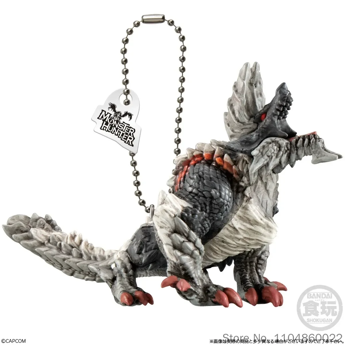 Фото Новый брелок-фигурка Bandai Monster Hunter Rathalos, коллекционный кулон для сумки, аниме-мерч для коллекционеров аниме и игр №5
