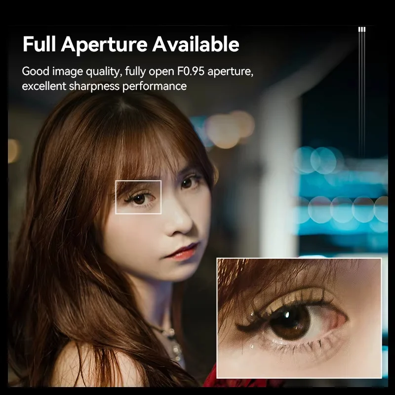 Объектив Brightin Star 35 мм F0.95 APS-C для беззеркальной камеры Sony E Nikon Z Canon EOS M EOSR RF M43 Fuji X