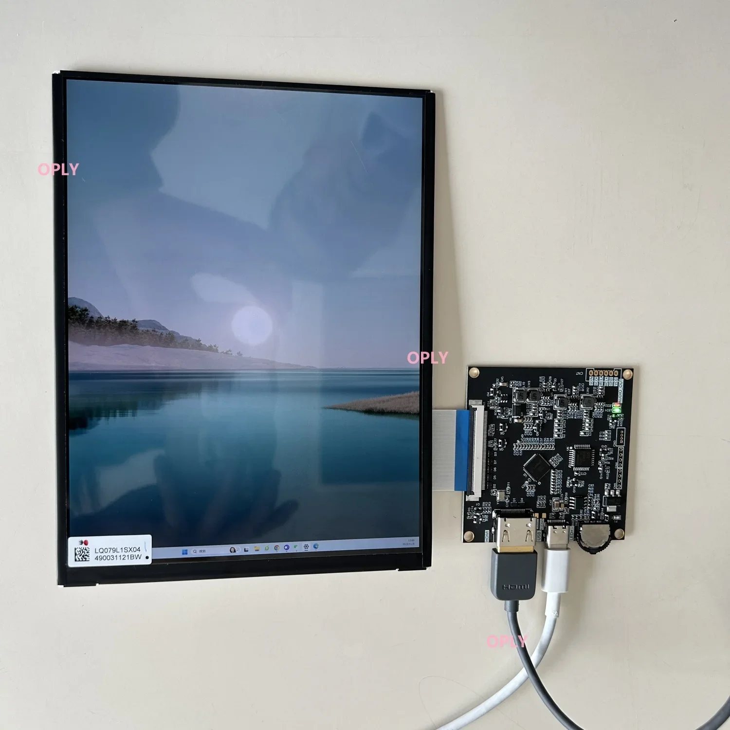 Фото Плата контроллера MIPI, совместимая с HDMI Type-C для Xiaomi Pad 1 2 3 LQ079L1SX01, 7,9 дюйма, 7,9 дюйма, 1536X2048, светодиодная панель IPS, ЖК-экран №5