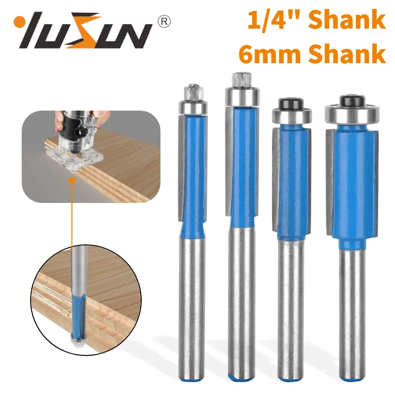 YUSUN Flush Trim Bit Router Bit Woodworking Milling Cutter For Wood Bit Face sh TriMill Tools Carbide Cutter End Mill