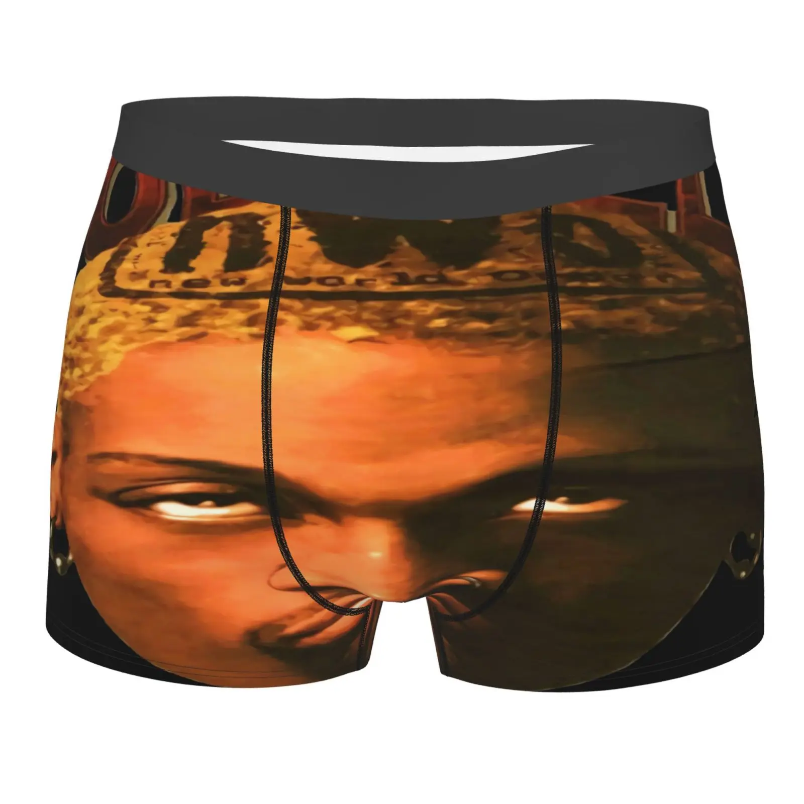 

Трусы-боксеры разных цветов, с забавным принтом, 90S