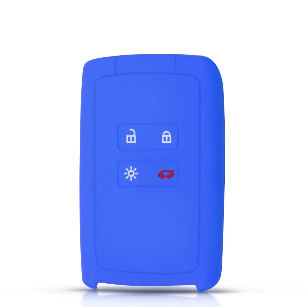 

KEYYOU для Renault KOLEOS Kangoo Kadjar 2016 2017 2018 4-кнопочный силиконовый резиновый чехол для автомобильного ключа, сменный брелок