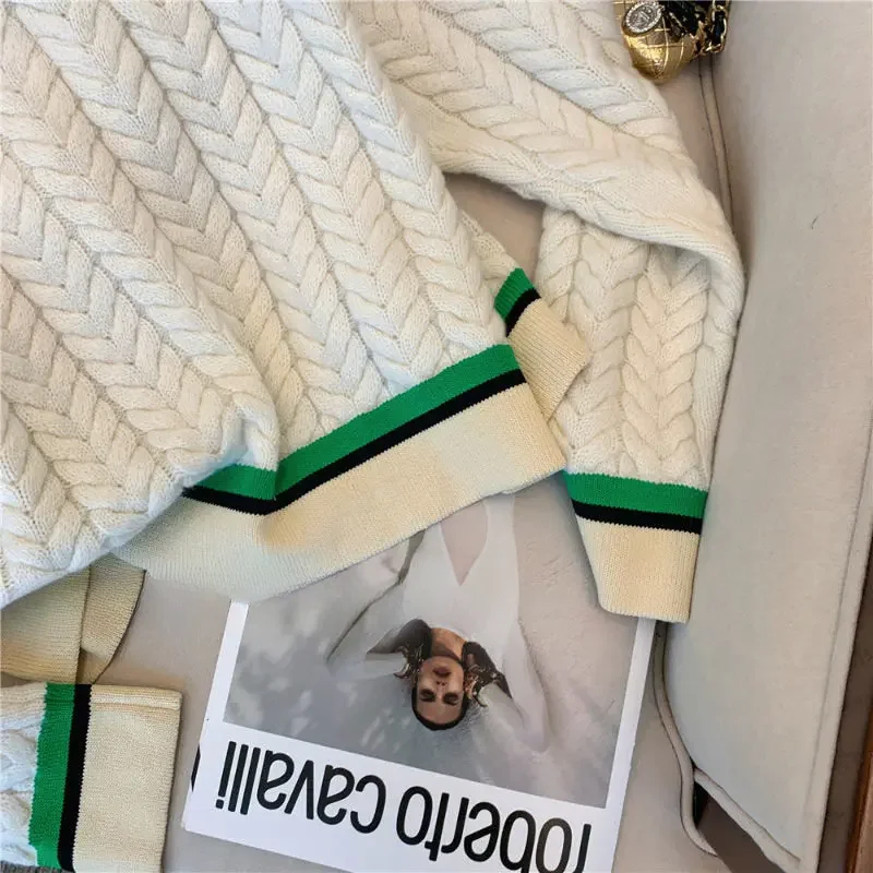 Женский костюм во французском стиле кардиган с широкими штанинами комплект из