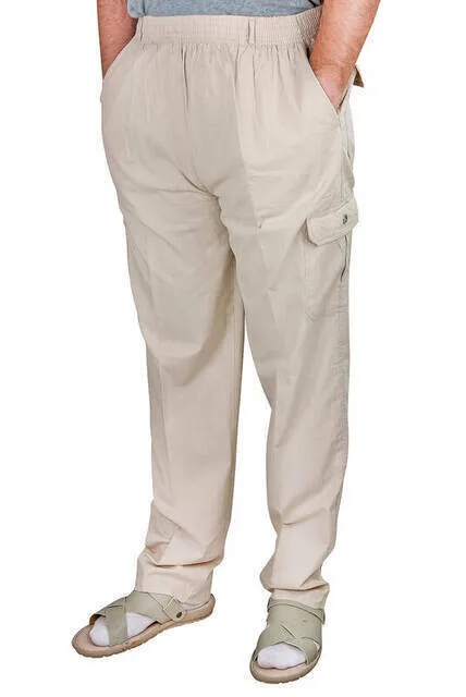 

IQRAH Berat Luxury Linen Beige Men 'S Harem pants-Hajj Umrah 'S Trousers