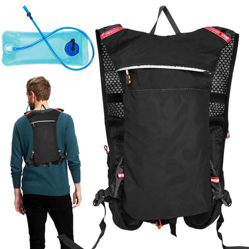 

Hydration Backpack Lightweight Water Bottle Backpack With Water Bladder Flexible Water Pack For Hiking Large Capacity Hydro Pack